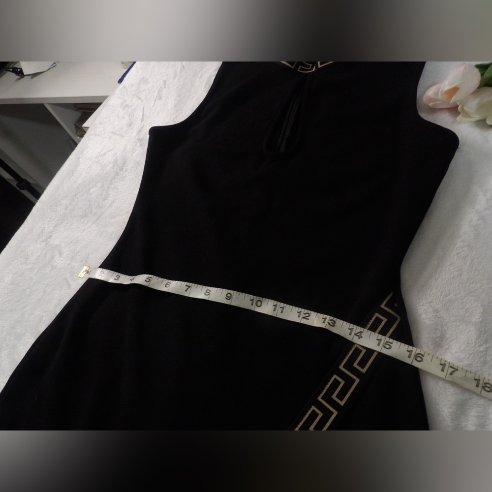 Valentino Black Asymmetrical  Sleeveless Dress - Picture 6 of 11